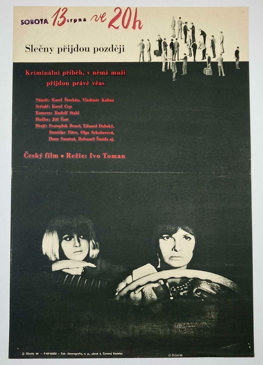 Movie Poster, Girls Are Coming Later, Bedřich Dlouhý, 1966