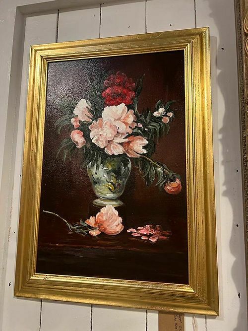 Handsome Pair Of Original Gold Framed Oil Paintings By John Hiom