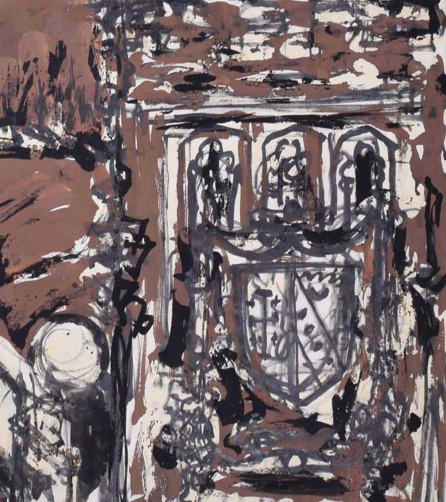 Margaret Souttar Selwyn College, Cambridge II Painting 1960s photo for sale