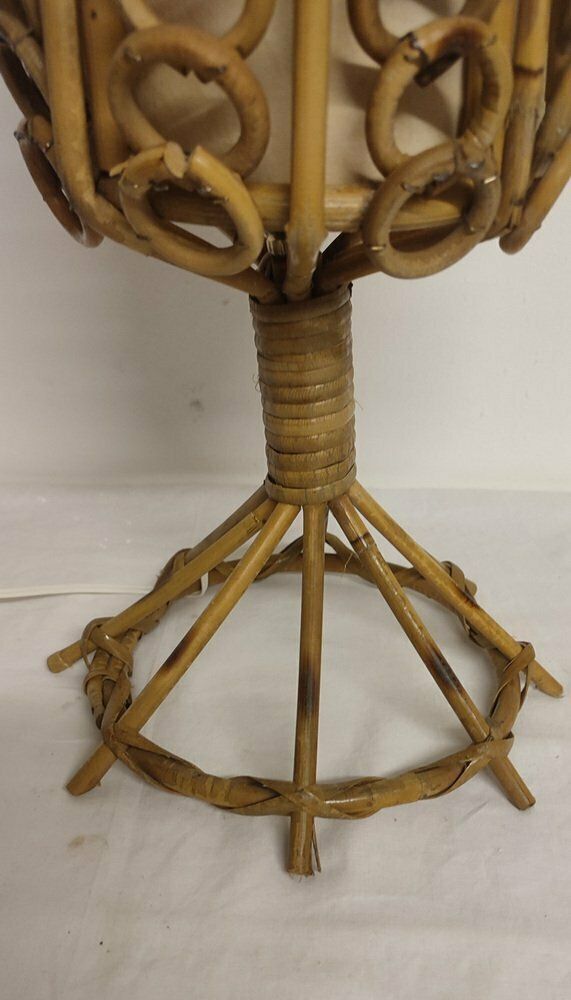 Rattan Table Lamp, Spain, 1980s photo buy