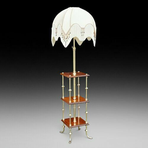 Pair Of Early 20thc Brass Standard Lamps photo furniture