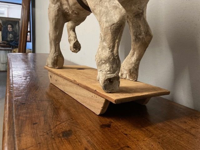 Antique 19th Century Paper Mache Toy Horse photo for sale