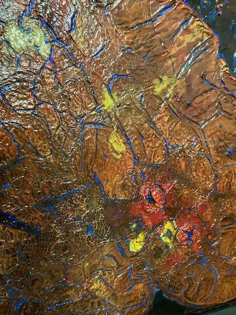 Painting "Boar" Contemporary Art In Polychrome Enamels photo 736.0