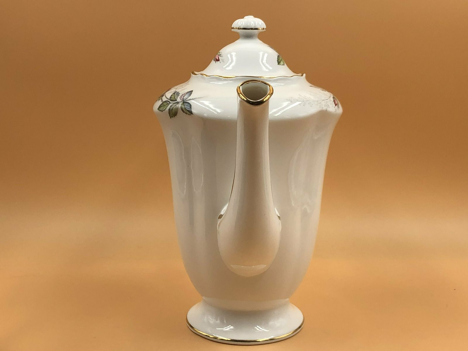 Large Vintage Paragon China Bridal Rose 2 Pint Capacity Coffee Pot.   Free Uk Post photo furniture
