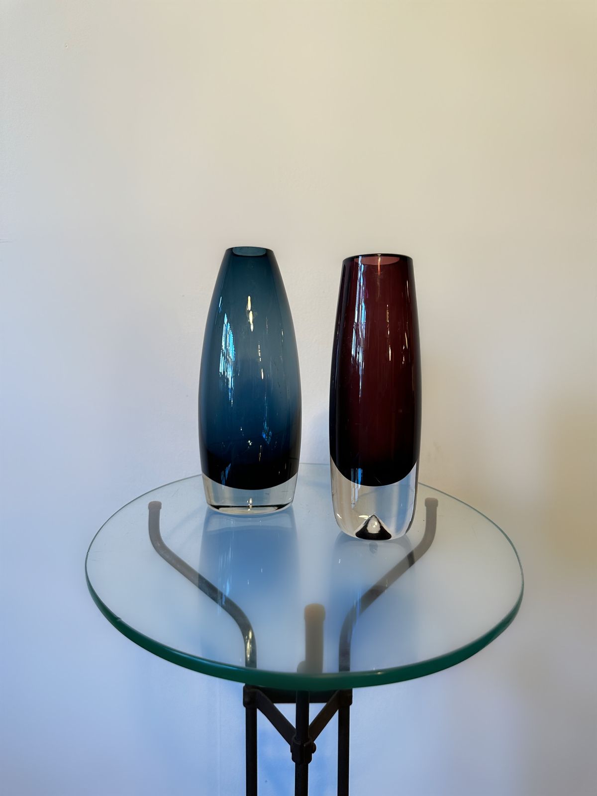 Signed Mid Century Erkki Vesanto For Riihimäki / Riihimäen Lasi Oy Vase, 1964 photo for sale