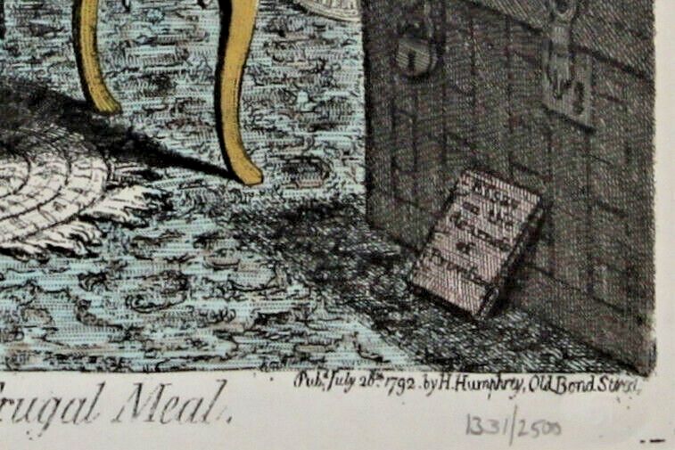 photo for sale Sunday Times Copies Of Engravings By Gillray: "Temperance" And "A Voluptuary"