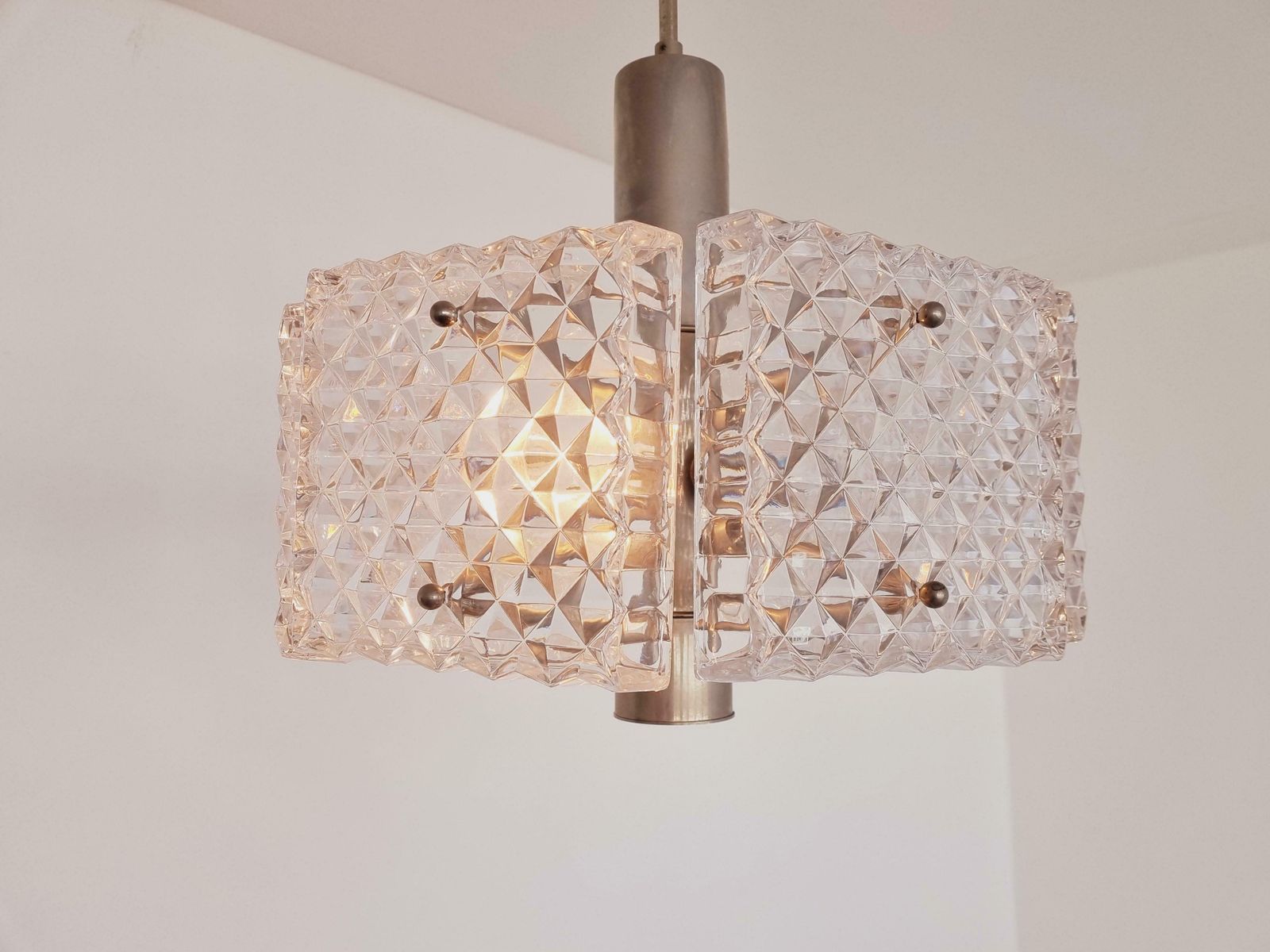 510.0 Mid Century Chandelier In Style Of Kalmar Austria 1960s photo