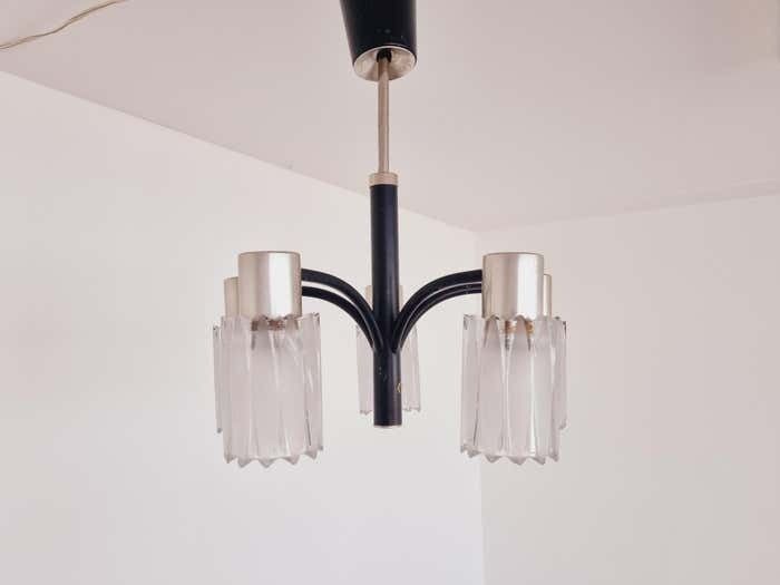 Very Rare Midcentury Chandelier  Murano Glass Italy photo 425.0