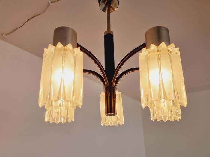 photo buy Very Rare Midcentury Chandelier  Murano Glass Italy