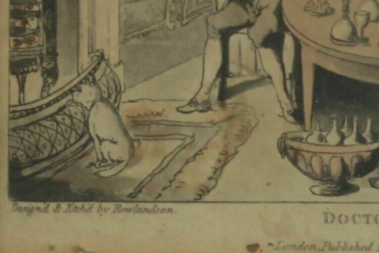 Art Set Of Three Coloured Aquatints By Rowlandson. Part Of The Doctor Syntax Series. photo