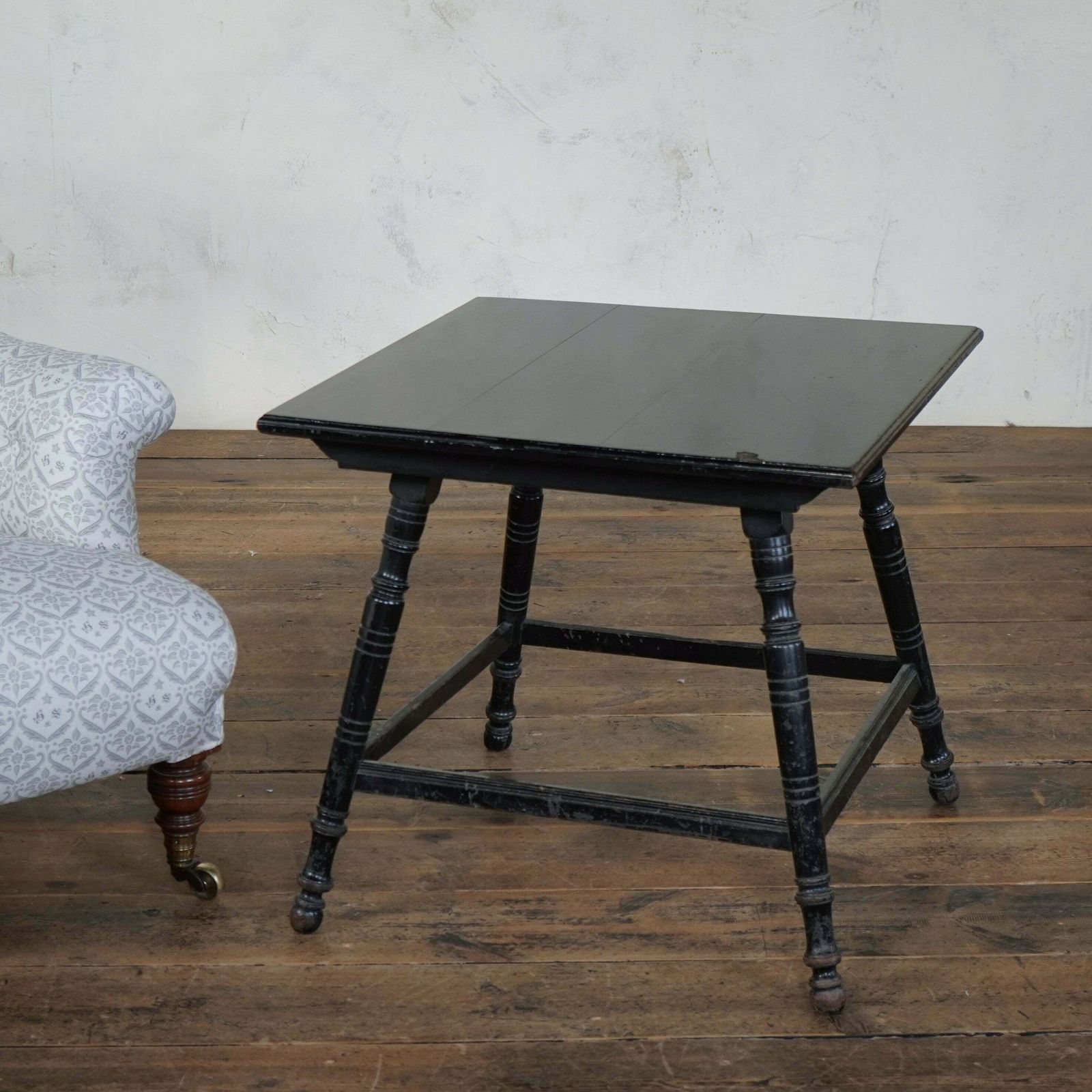 Ebonised Side Table By Hindley And Sons. photo 915.0