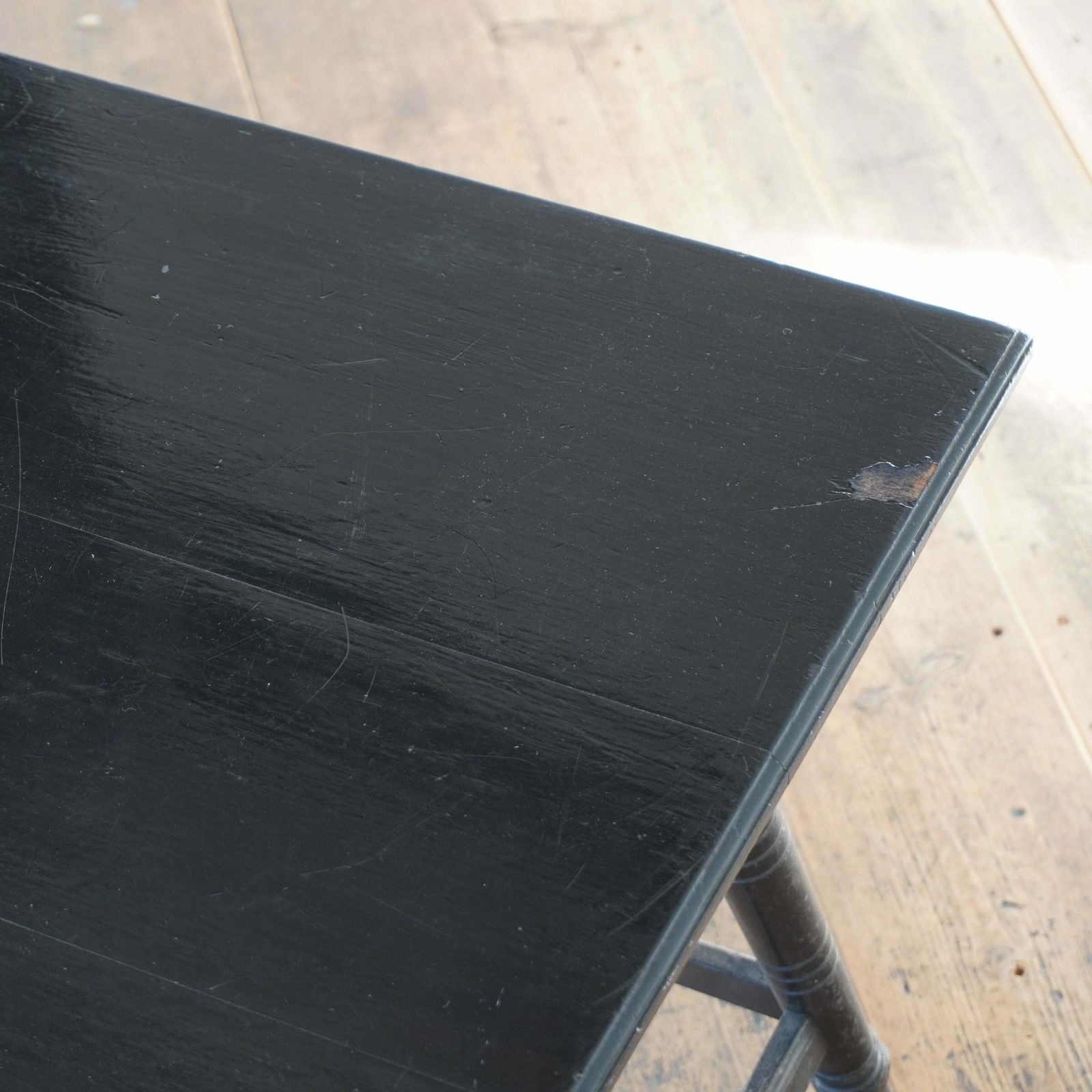 photo vinterior Ebonised Side Table By Hindley And Sons.