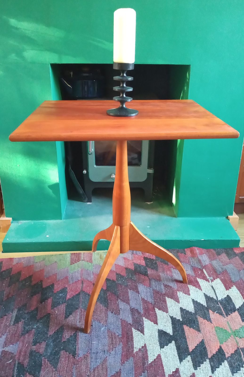 Vintage Oak Shaker Square 'Candle Stand' Table photo buy
