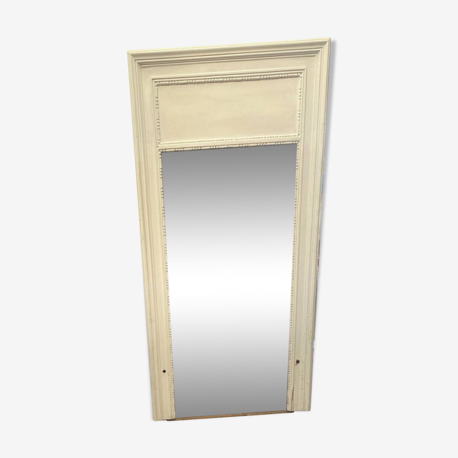 Louis XVI Style Mirror In Wood And Patinated Stucco 20th Century