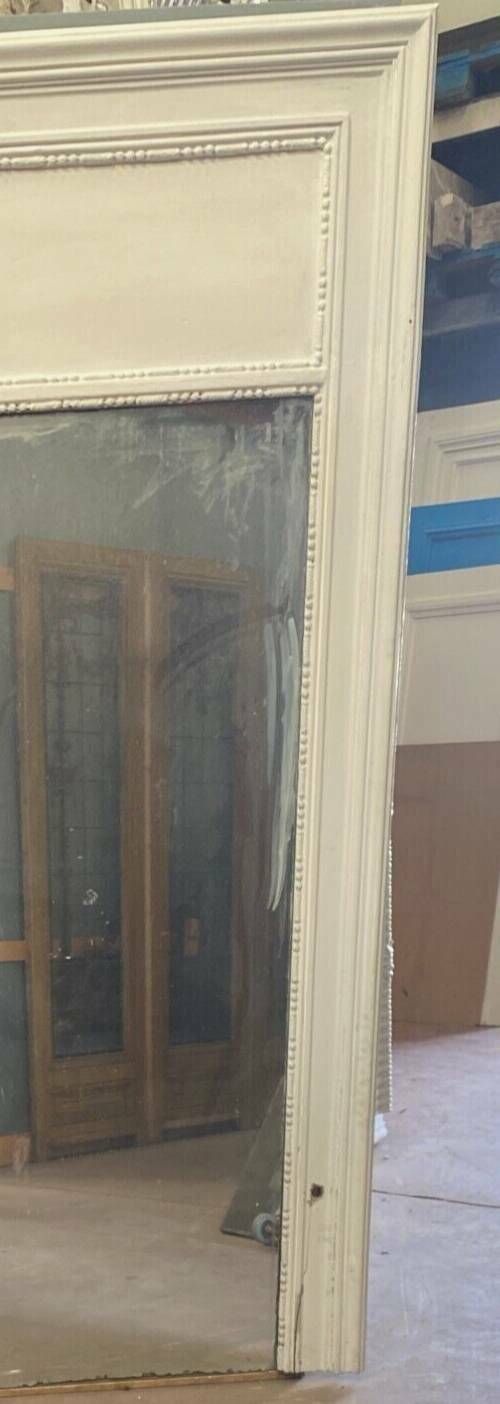 Louis XVI Style Mirror In Wood And Patinated Stucco 20th Century photo vinterior
