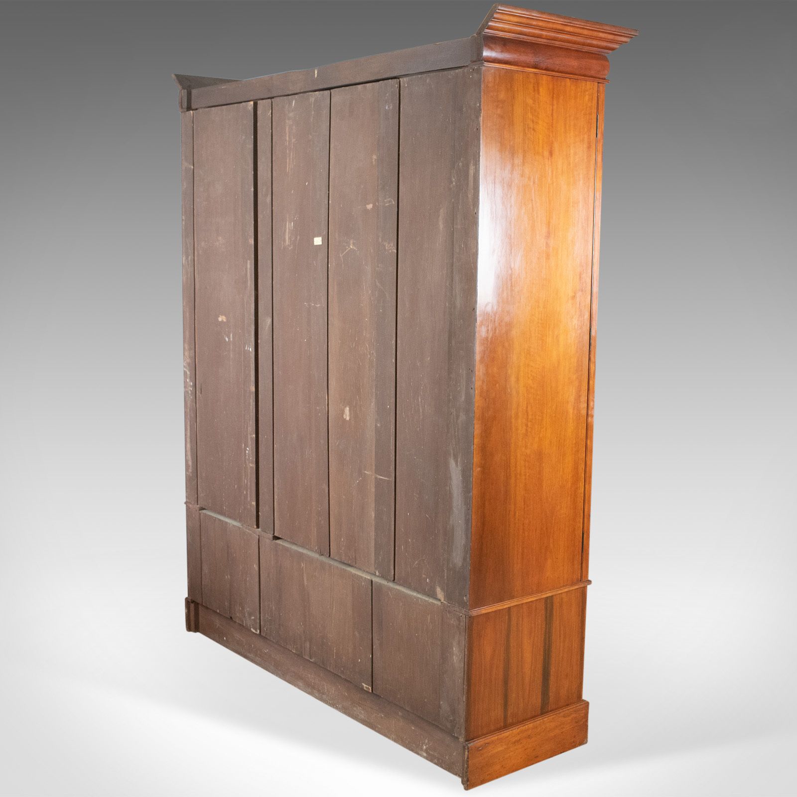 Antique Wardrobe, English, Walnut, Compactum, R James Gloucester, Circa 1900 photo Furniture