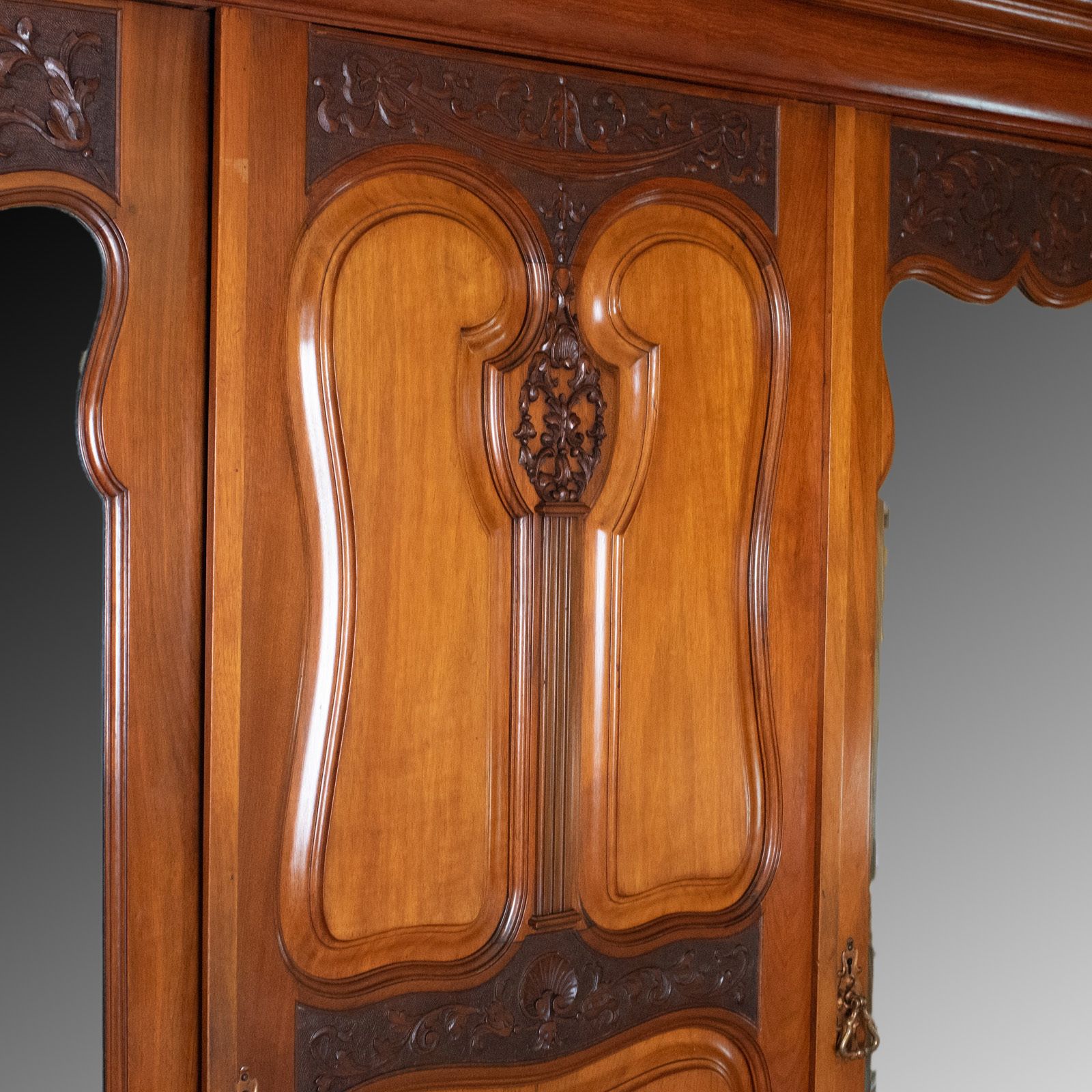 photo for sale Antique Wardrobe, English, Walnut, Compactum, R James Gloucester, Circa 1900