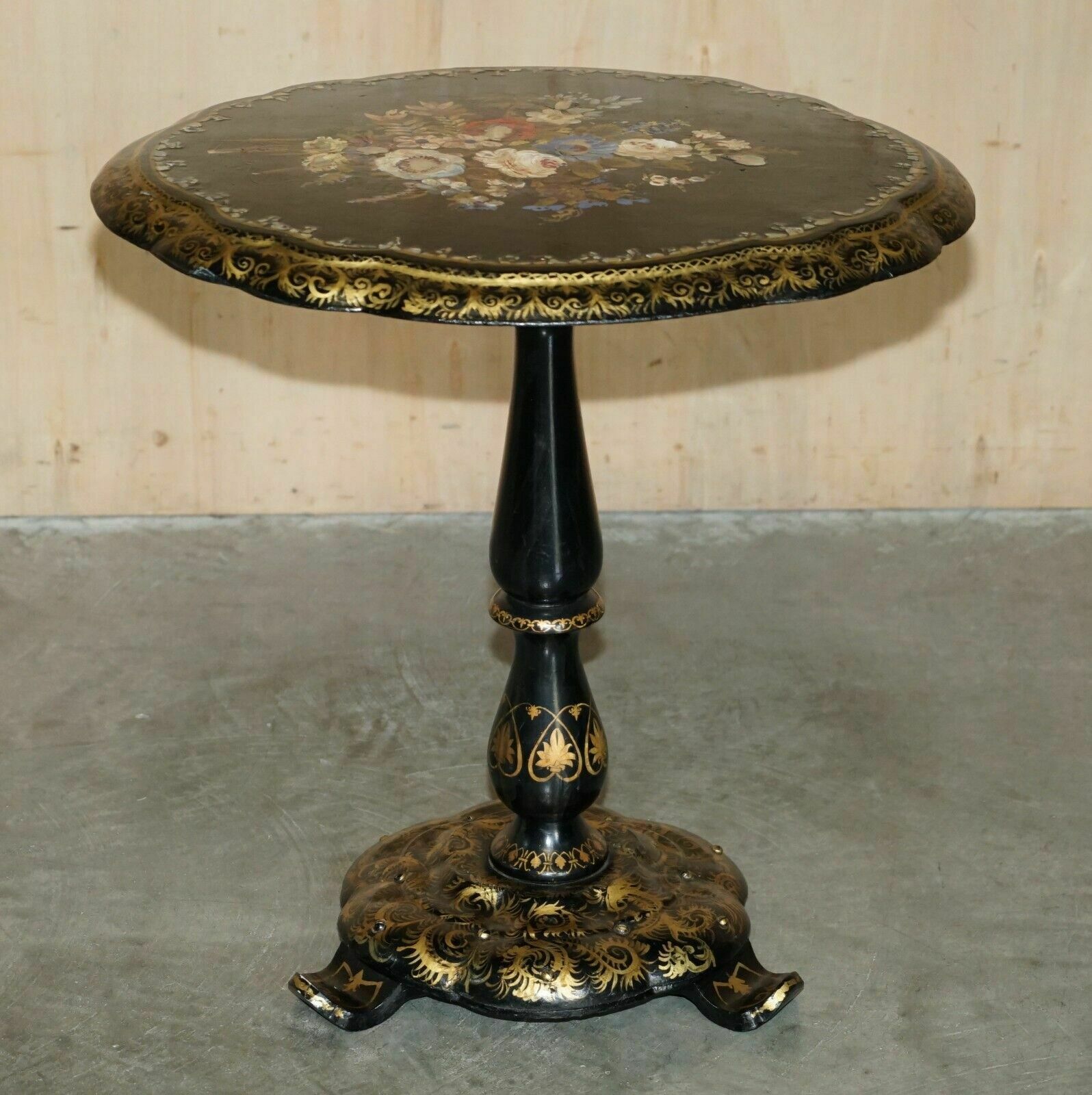 Antique Regency 1815 Jennens & Bettridge Stamped Mother Of Pearl Tilt Top Table photo Furniture