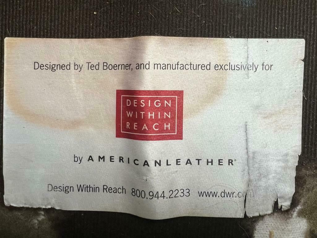 Design Within Reach By American Leather Ted Boerner Theatre Two Seat Sofa photo for sale