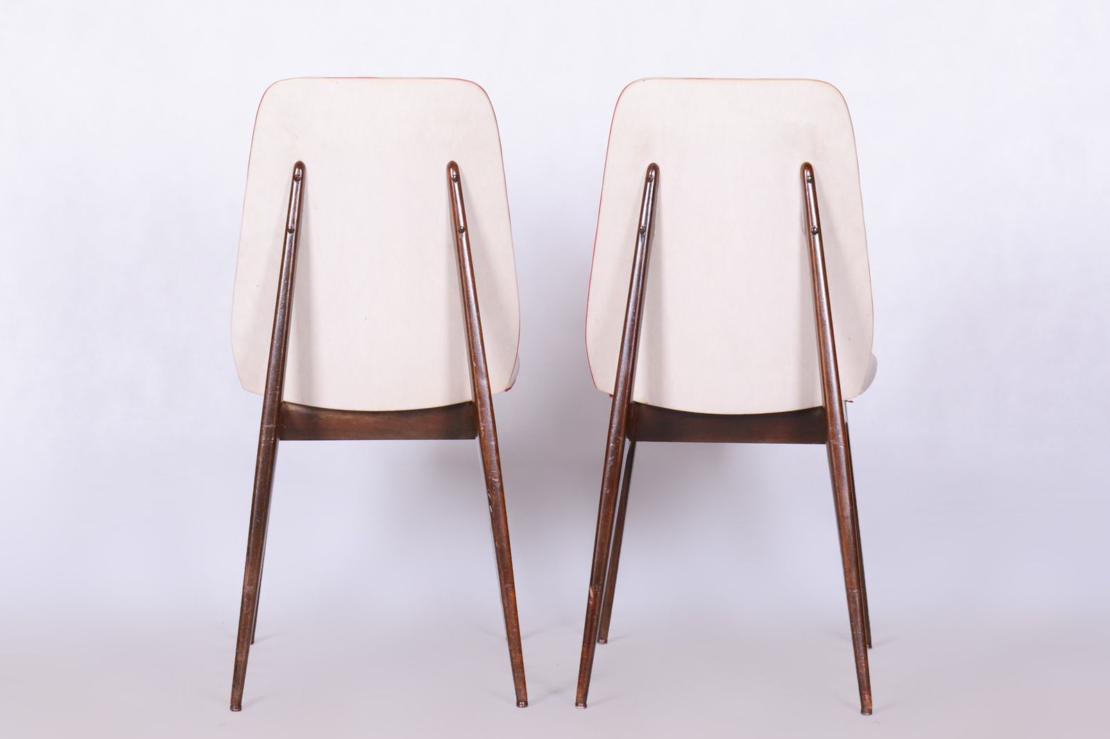Six Original Art Deco Chairs, By Jules Leleu, Revived Polish, France, 1940s photo vinterior