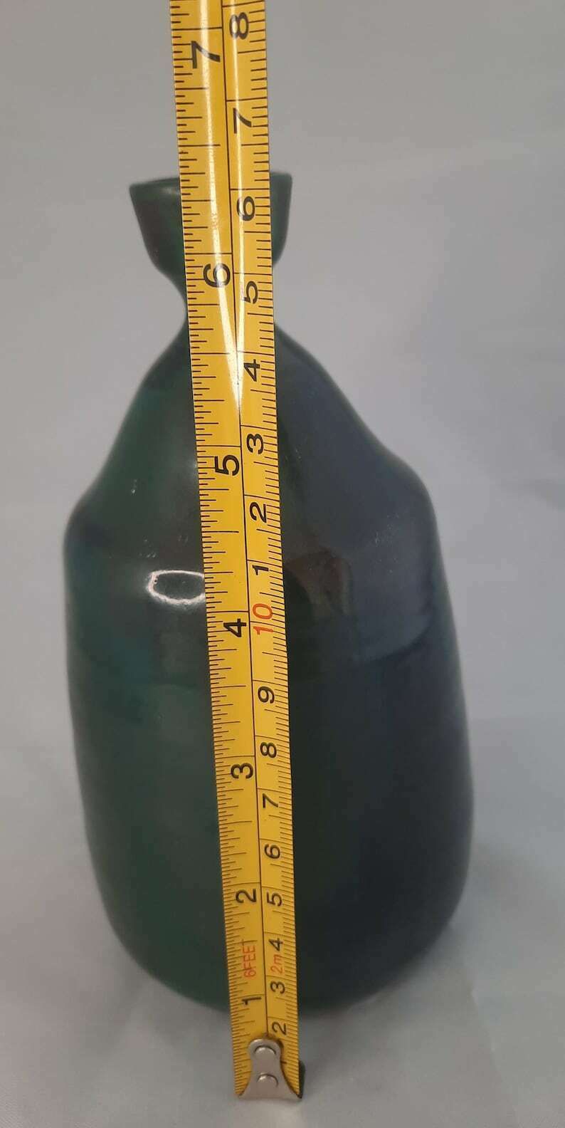 Vintage Mid Century Modern Studiokeramik Signed Vase German Pottery photo vinterior
