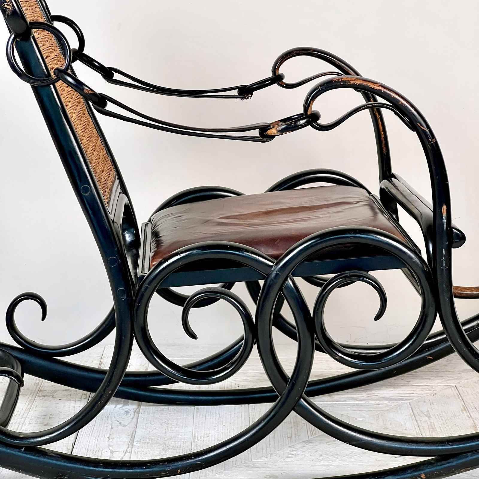 A Rare Thonet Number 3 Bentwood Rocking Chair photo furniture