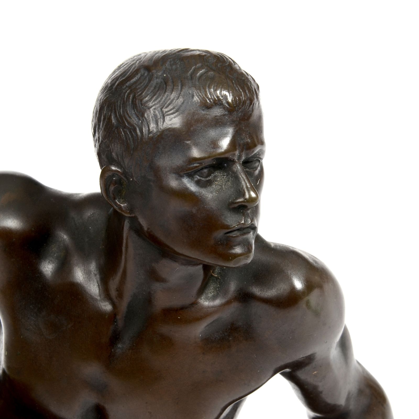 Bronze Young Gladiator, 1800s, Antique photo Home Decor