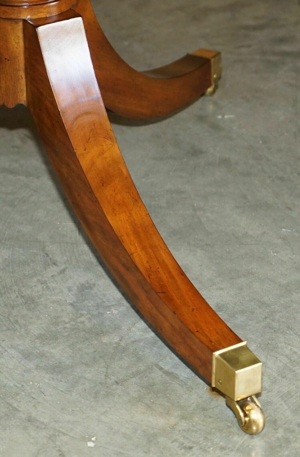 photo for sale Exquisite Two Pedestal Burr Walnut Extending Dining Table & 10 Chairs Suite
