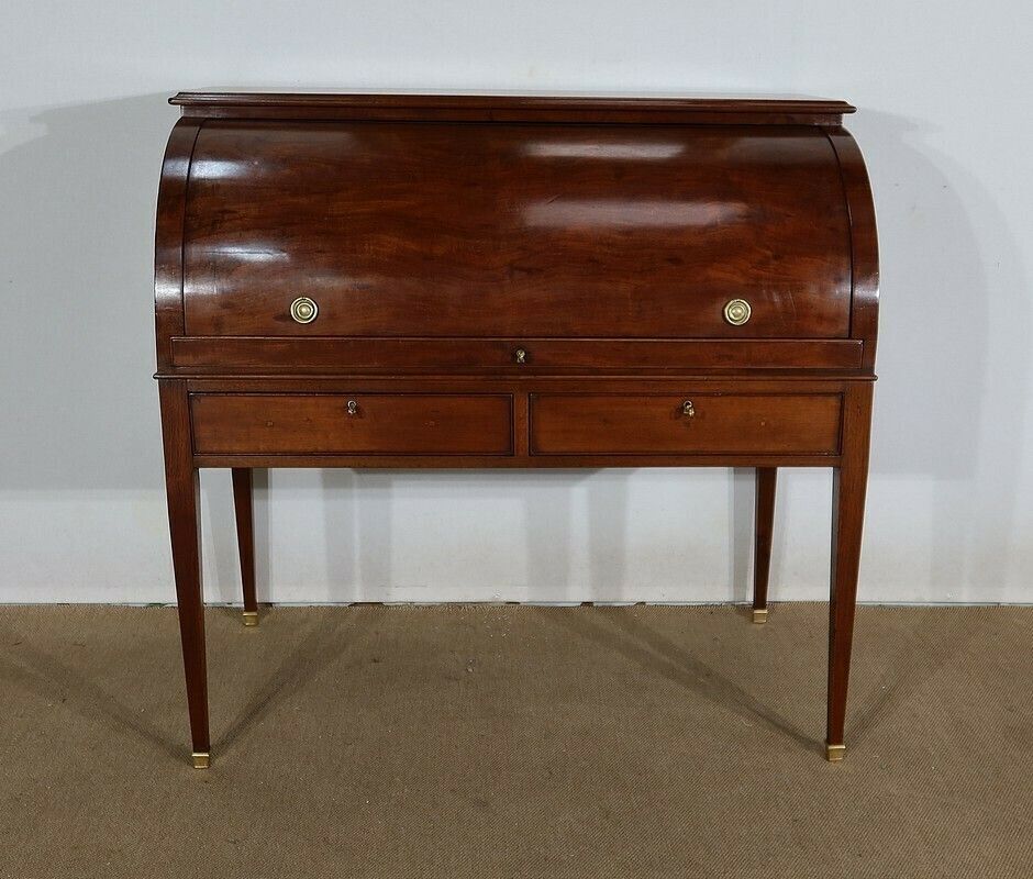 photo for sale Mahogany Cylinder Desk, Directory, 1st Part 19th Century
