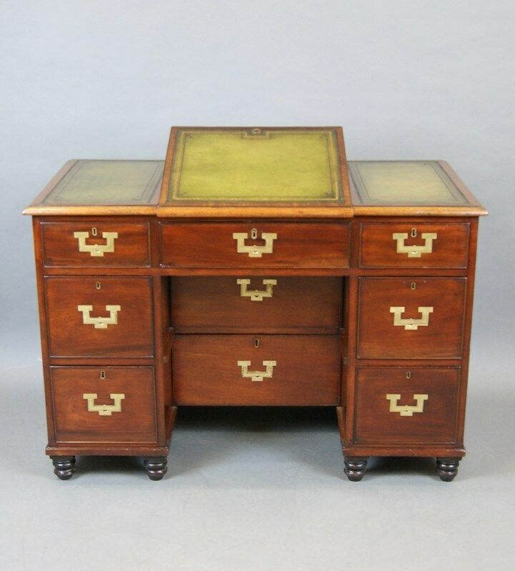 An Unusual Mid 19th Century Military Desk photo Furniture