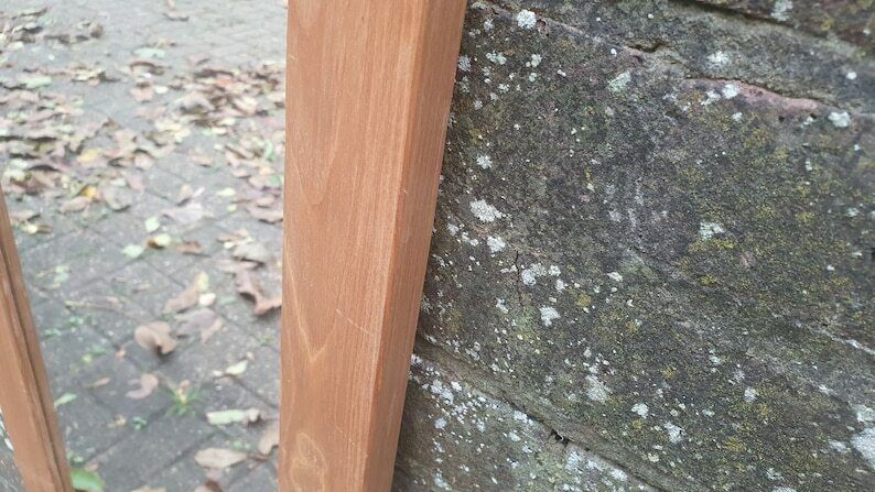 Top Quality Long Golden Ash Or Oak Mirror With Heart Motif. Lover’s Mirror photo vinterior