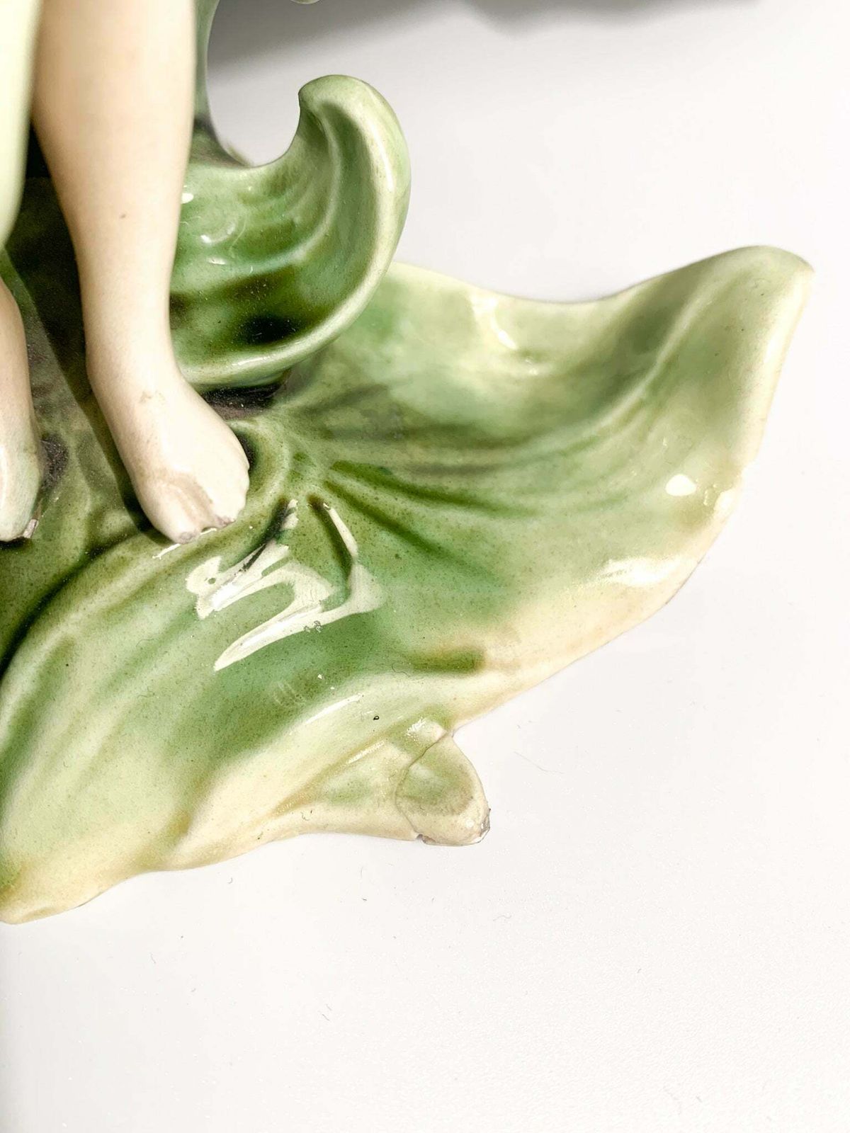 French Ceramic Sculpture Of Liberty Lady With Flower Holder From The Early Twentieth Century photo 178.75