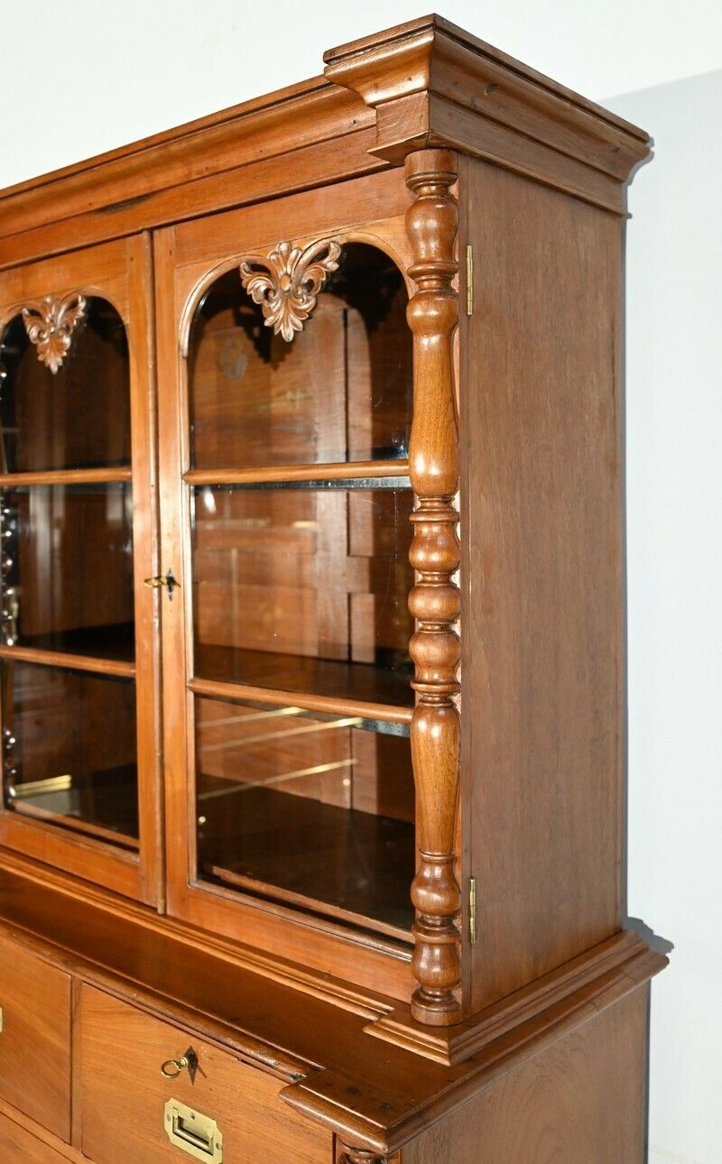 Teak Showcase Commode – Late 19th Century photo vinterior