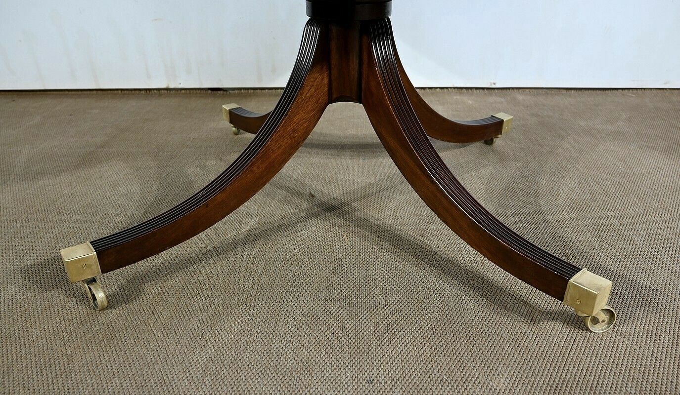 photo vinterior Mahogany Rotating Drum Table, Regency Style, England – 2nd Half Of The 19th Century