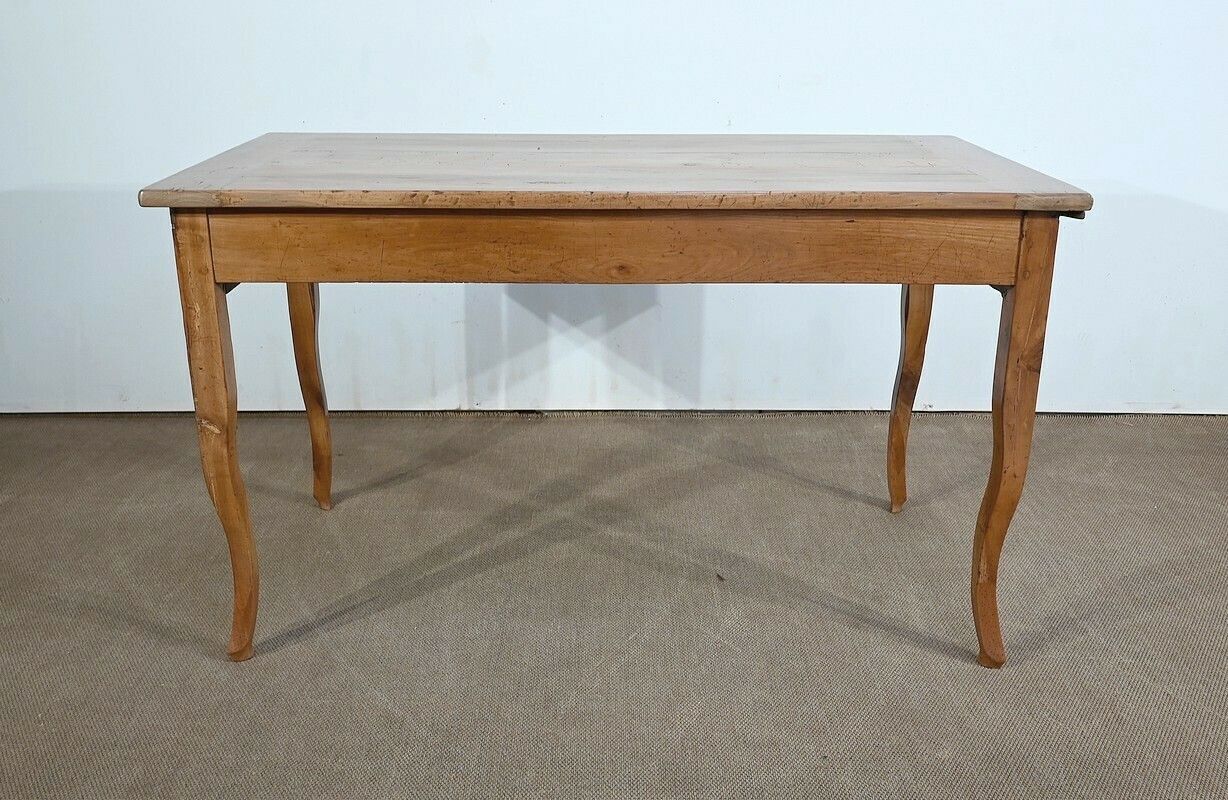 photo for sale Farm Table In Blond Cherry, Louis XV Style – 2nd Part Of The 19th Century
