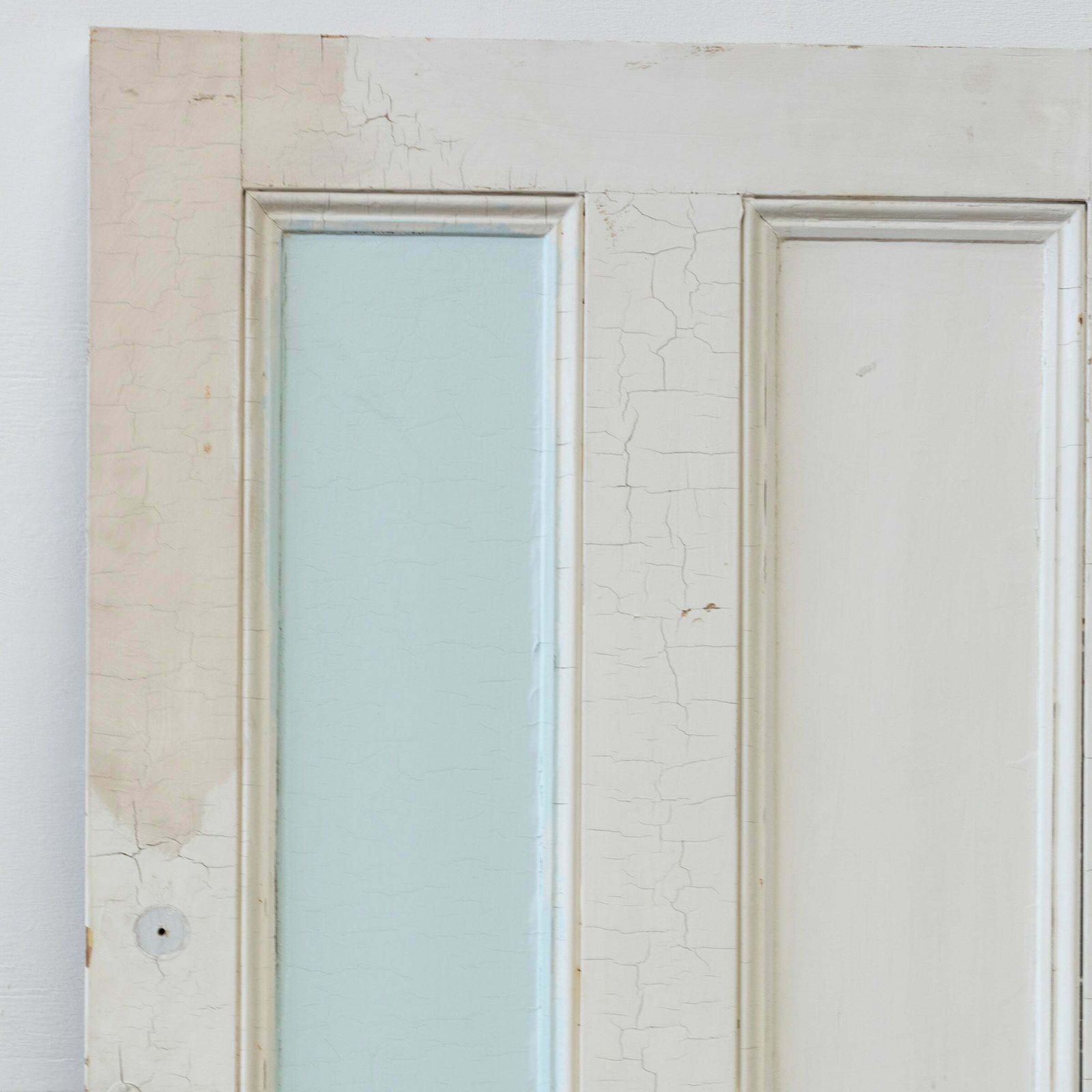 210.0 Antique Reclaimed Victorian 4 Panel Door   199cm X 80.5cm photo