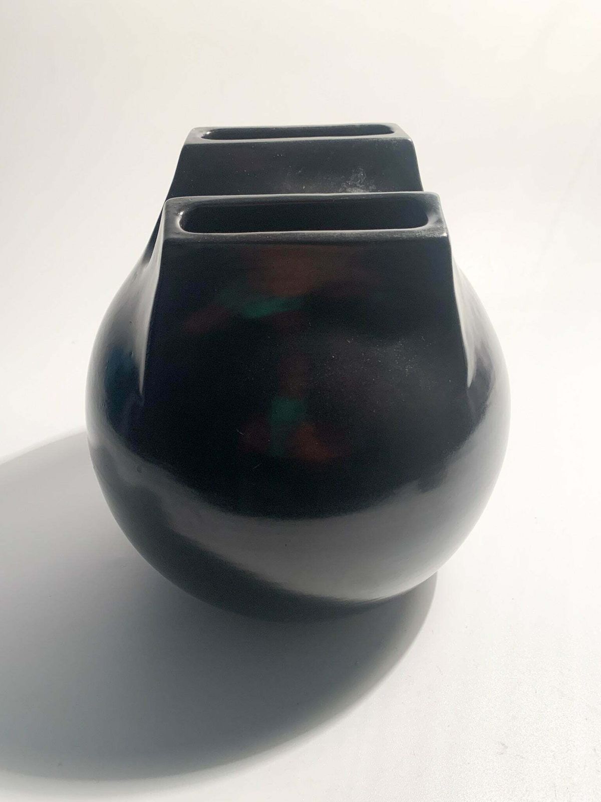 Ceramic Whistle Vase With Double Mouth By Franco Bucci, 1970s photo Home Decor