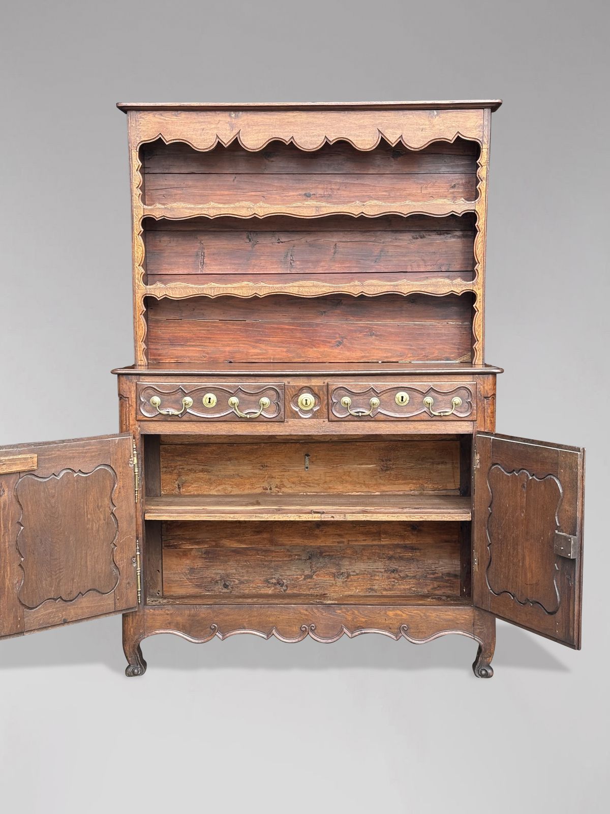 18th Century French Provincial Walnut Buffet Or Vaisellier photo Furniture