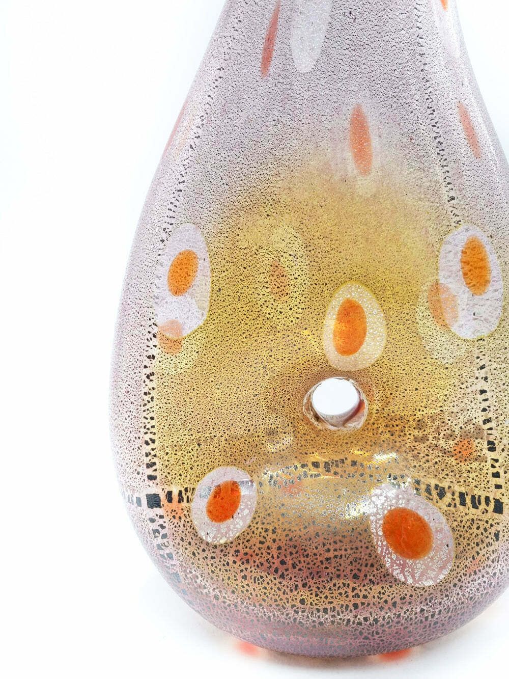 Murano Glass Vase From Vetreria Badioli, 1970s photo buy