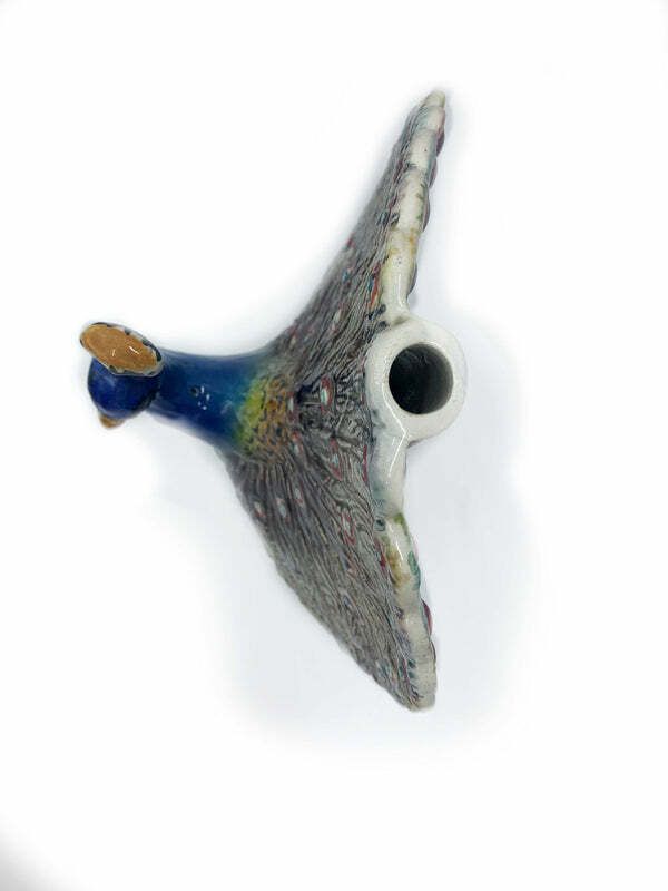 Peacock Sculpture In Bassano Ceramics From The 1950s photo vinterior