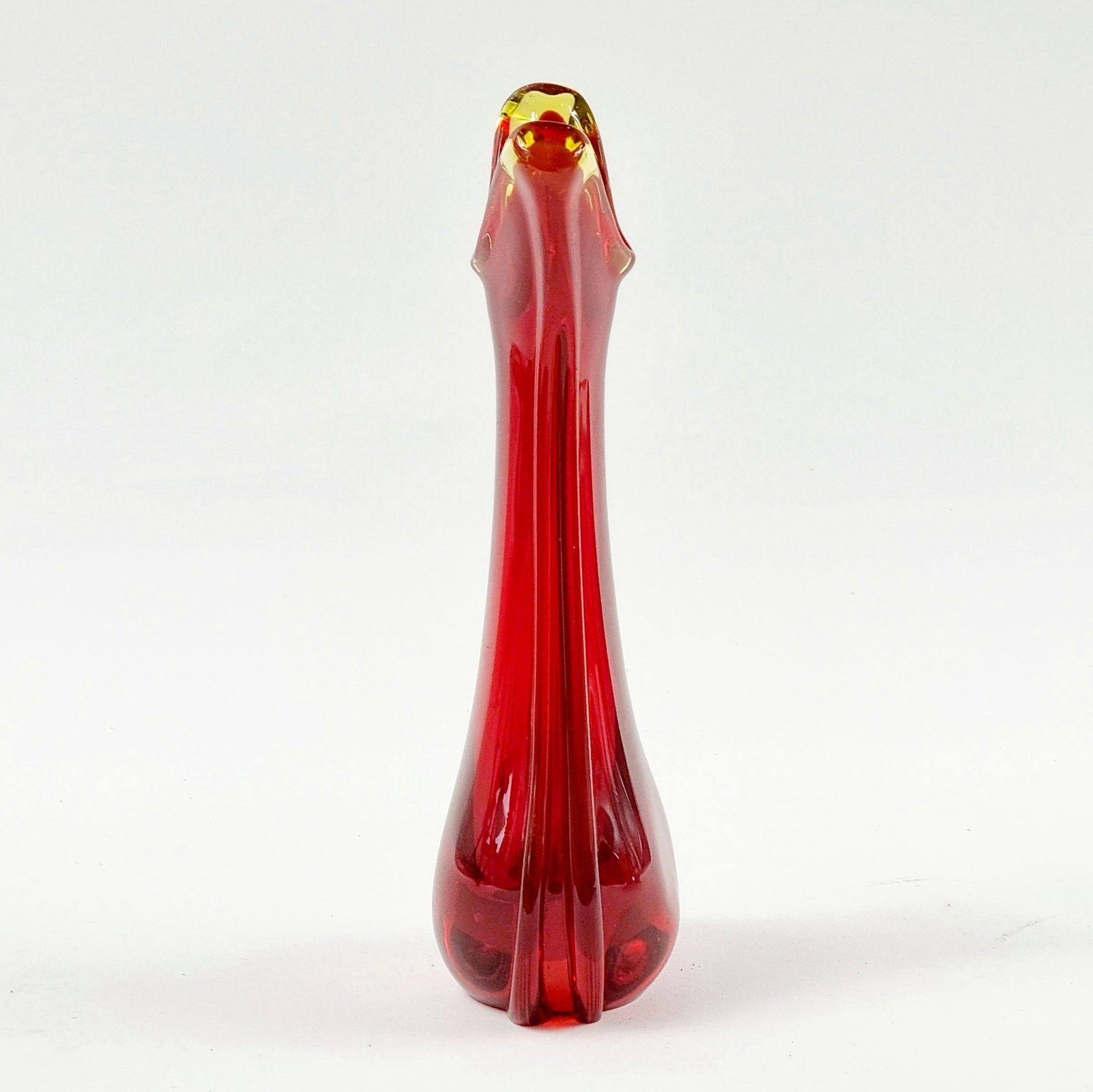 Mid Century Sommerso Murano Glass Vase By Flavio Poli For Seguso, Murano, Italy, 1960s photo for sale