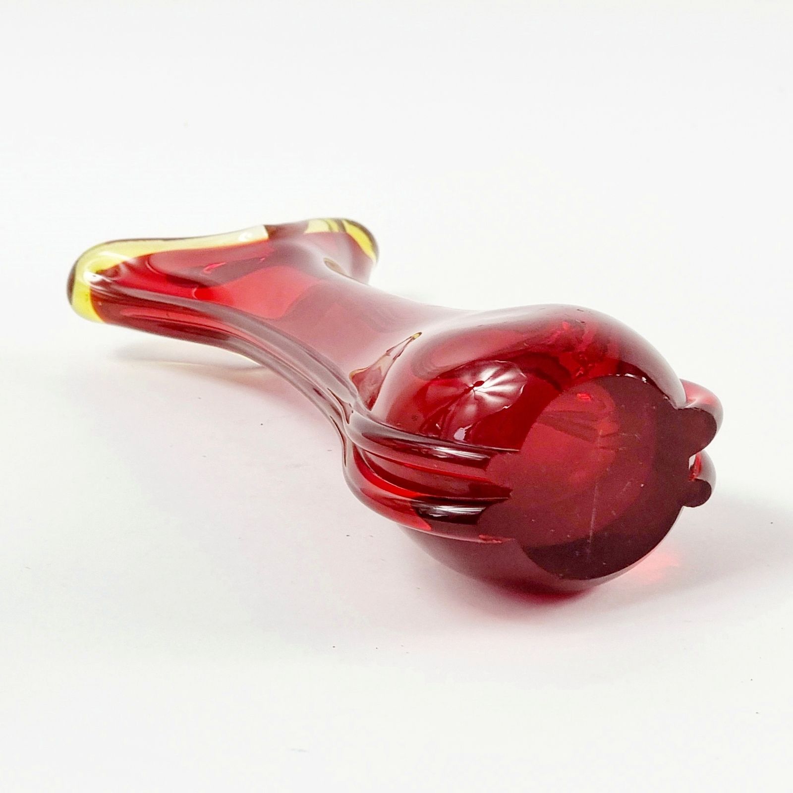 Mid Century Sommerso Murano Glass Vase By Flavio Poli For Seguso, Murano, Italy, 1960s photo vintage