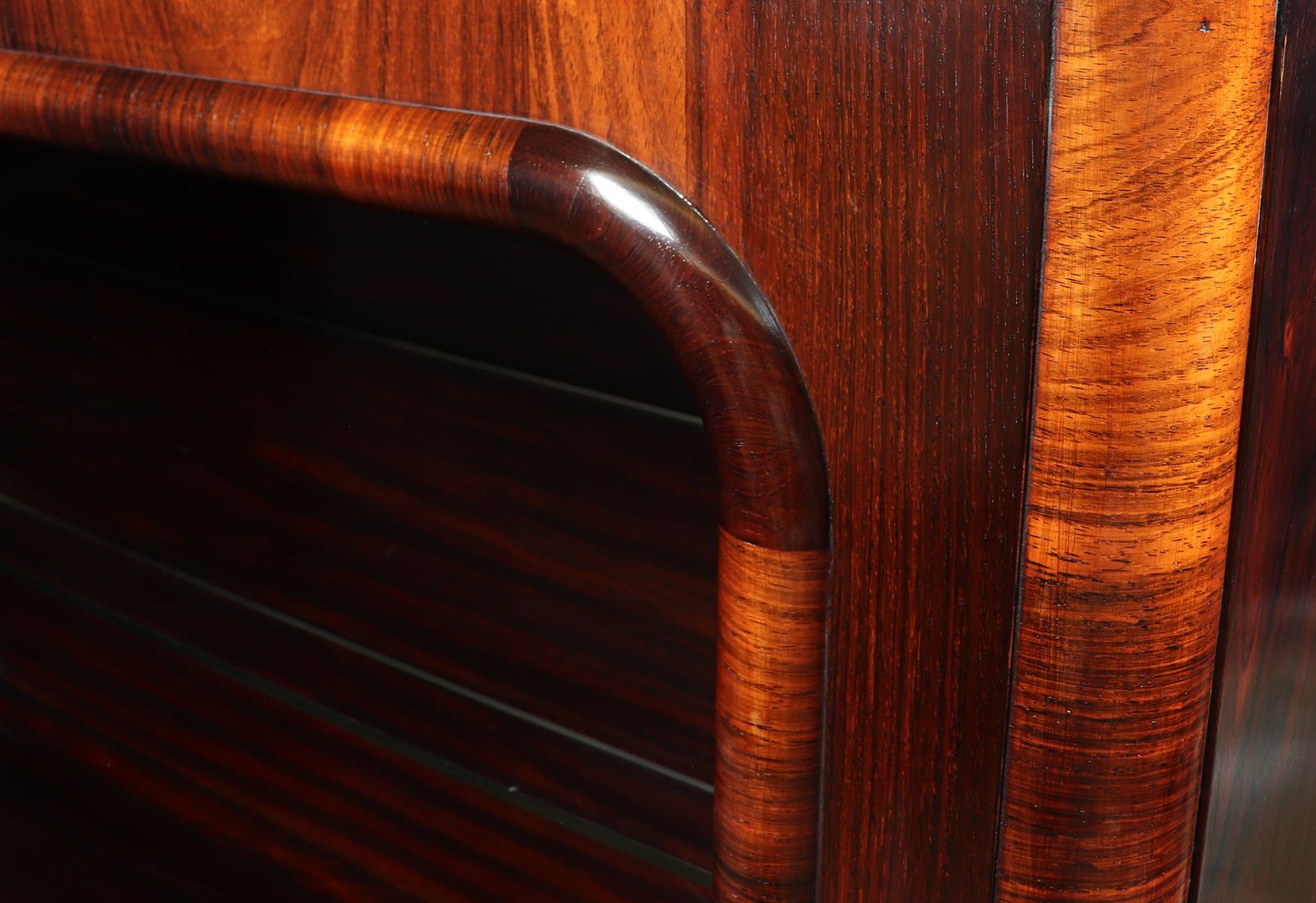 photo for sale Art Deco Display Cabinet In Rosewood