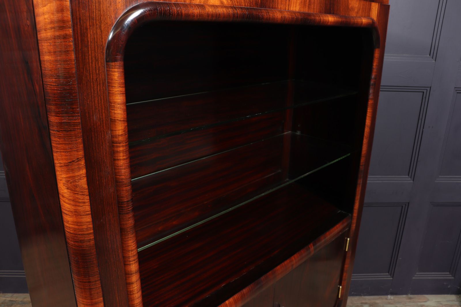 Furniture Art Deco Display Cabinet In Rosewood photo