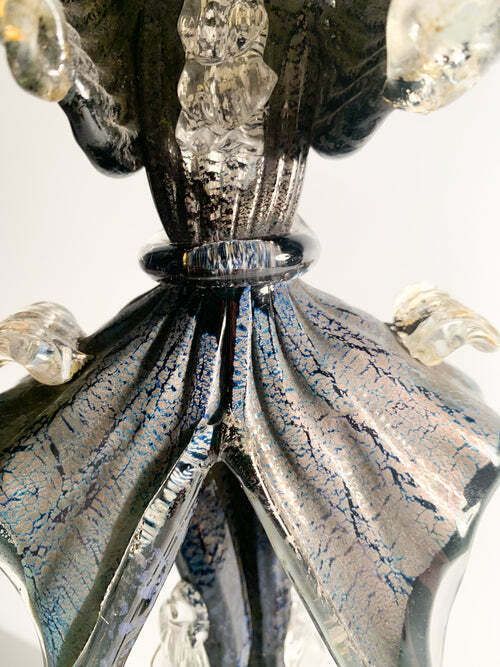 273.75 Figurative Statue In Hand Blown Murano Glass Attributable To Salviati In The 1960s photo