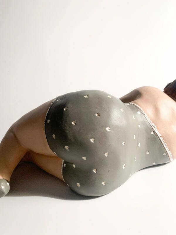 Sculpture Of A Lying Woman Attributed To L'aquilone 2000s photo vintage