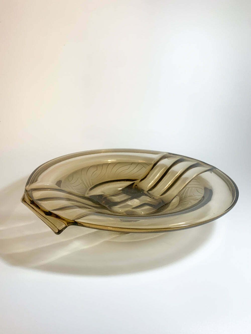 1930s Decò Glass Centerpiece Plate photo 133.75