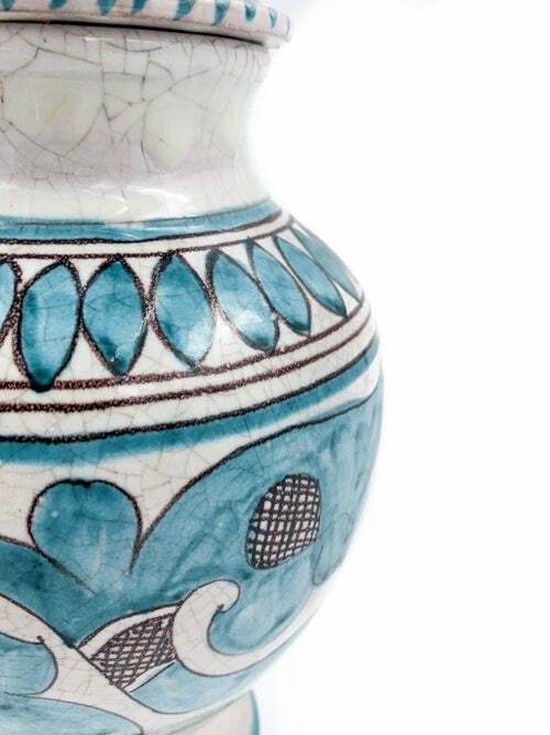 Potiche In Orvieto Azzurra Ceramics From The 1950s photo for sale