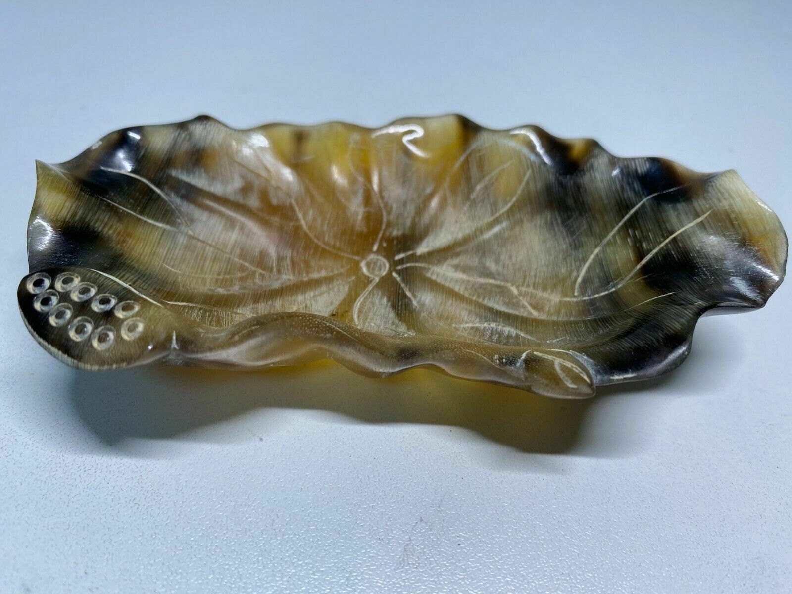 Chinese Black Hoof Handcarved Scholar Brushpen Washer photo for sale