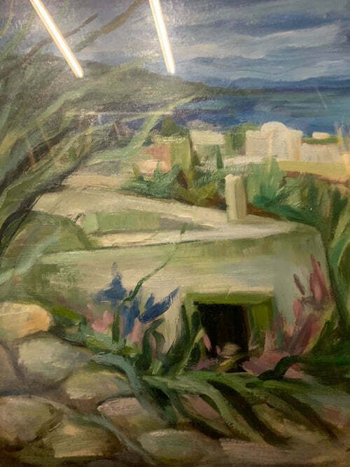 Oil Painting On Canvas Of Landscape By Lamberto Lamberti From The 1950s photo furniture